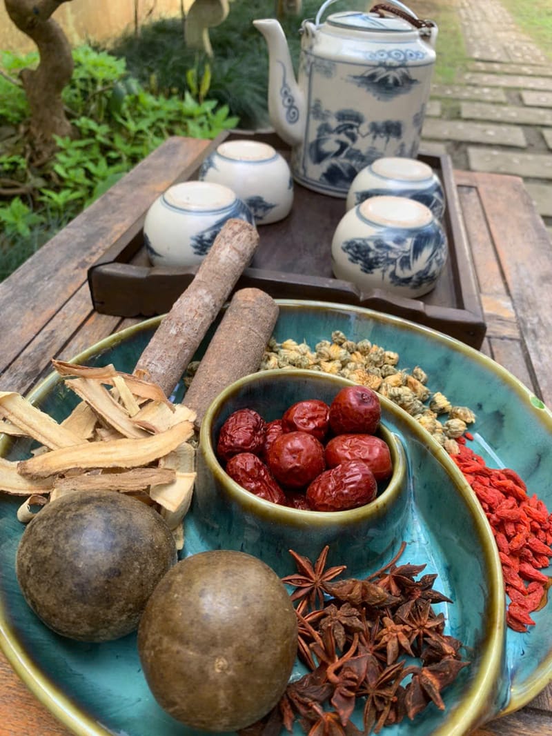 Enjoy the herbal tea
