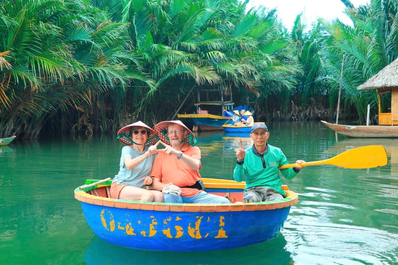 Basket Boat Ride at Bay Mau Coconut Village