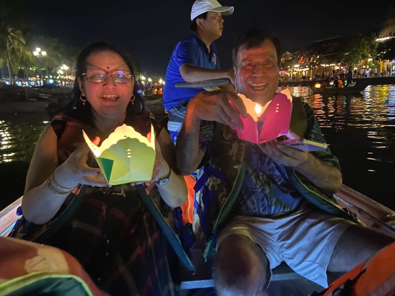 Evening: Lantern Boat Ride & Return