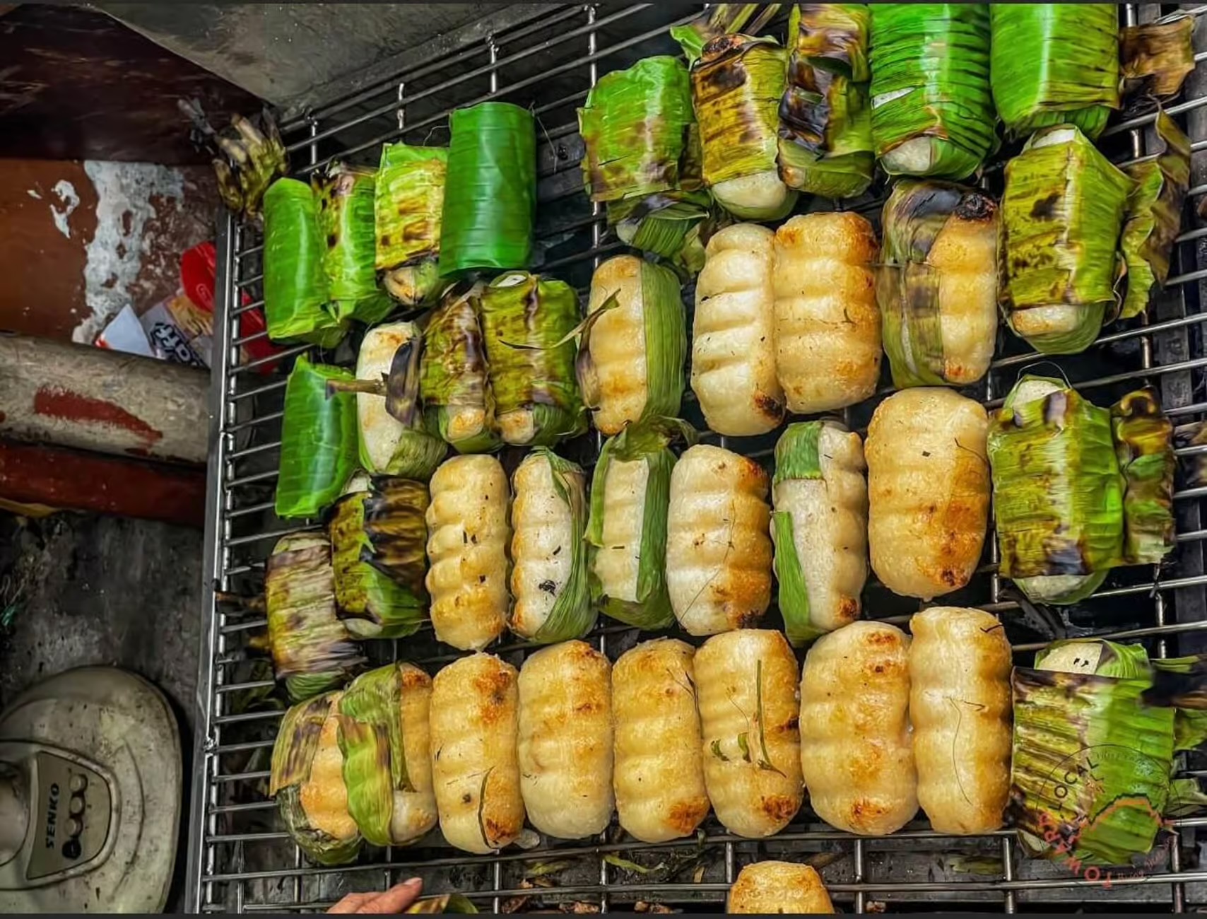 Chuối nếp nướng