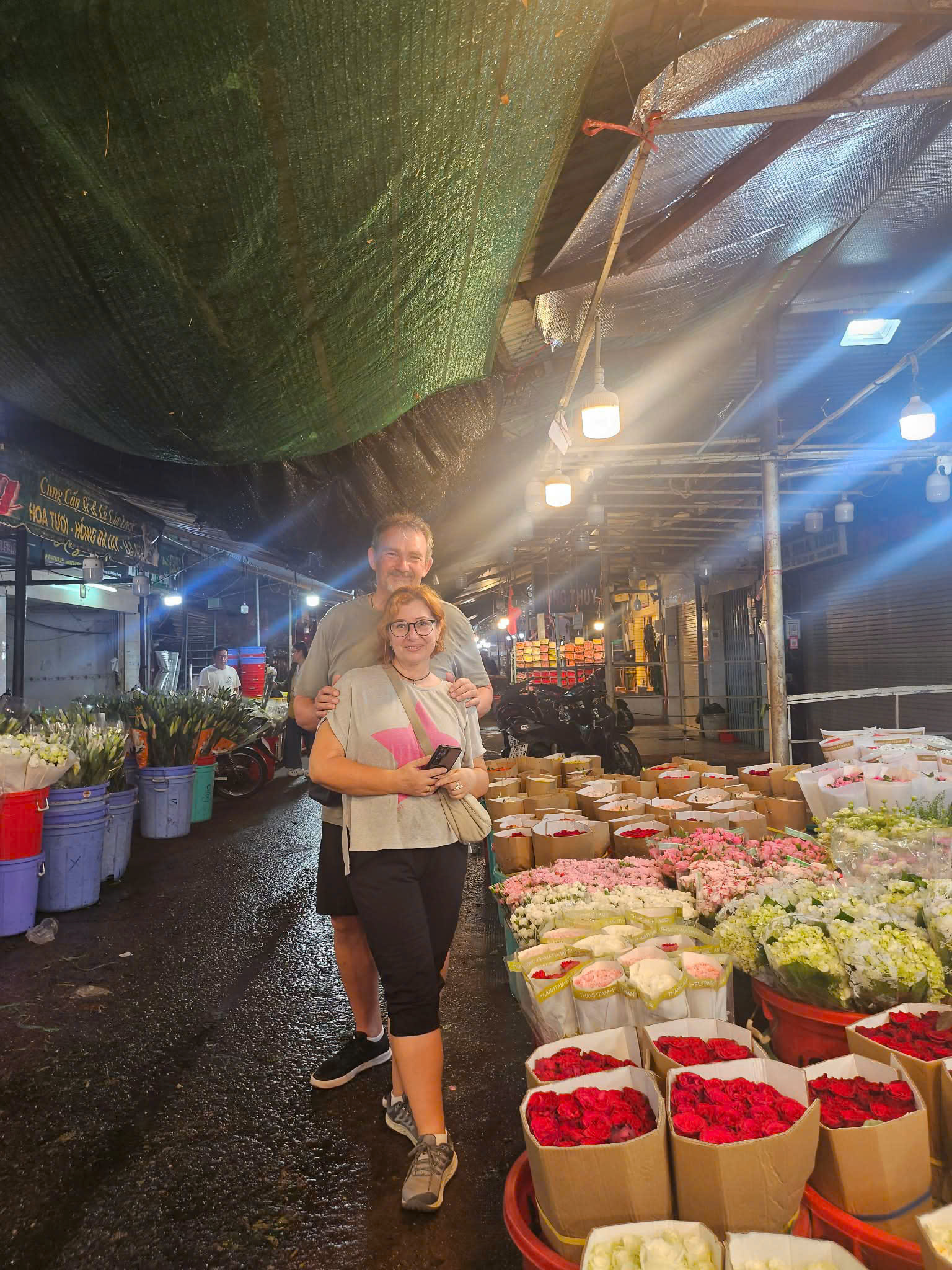 Hồ Thị Kỷ the biggest wholesale flowers and Cambodia market.